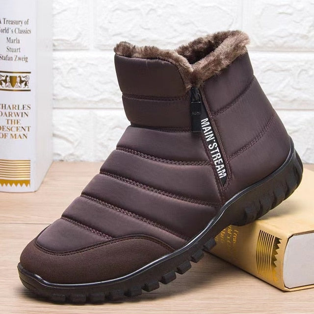 Max Footwear® Winter Enkellaarzen Heren Bruin / 36 A21