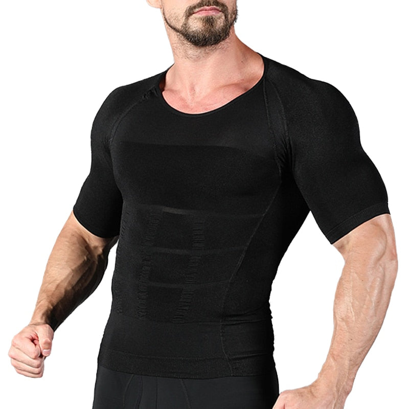 Ash Body Shaper | Heren Corset Zwart Shirt / S